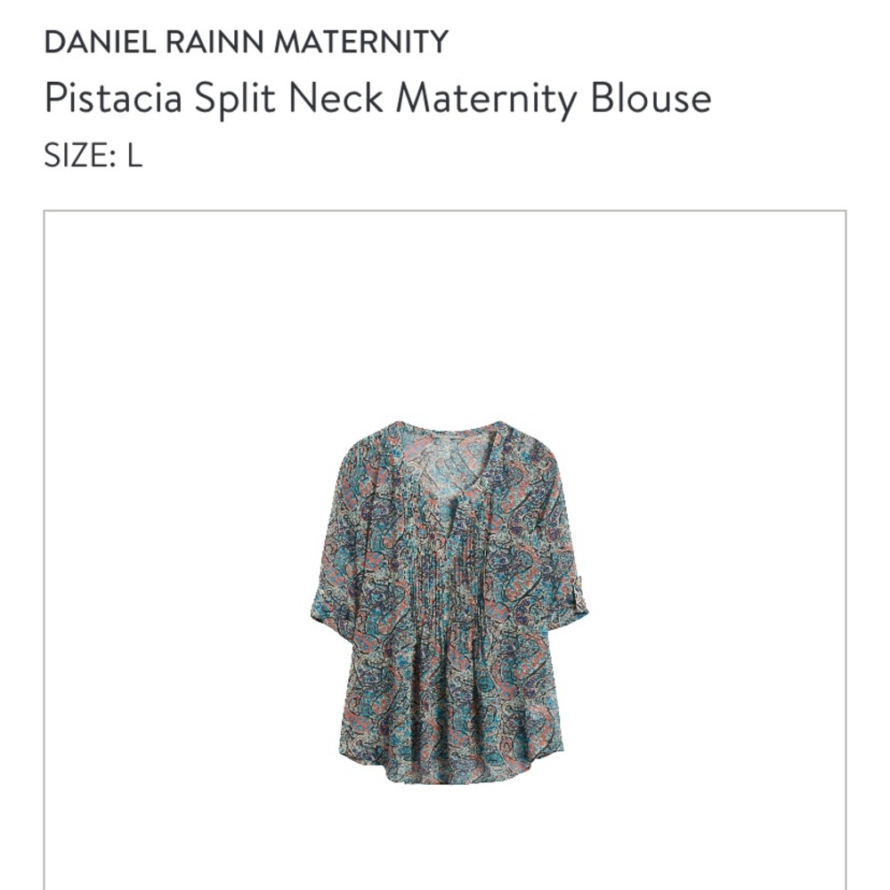 EUC maternity blouse from Daniel Rainn